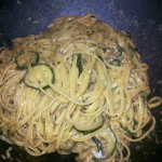 Spaghetti alla carbonara semi-vegetariana